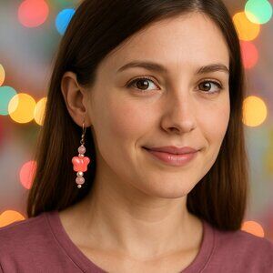 🍒 Dangle Hand Made With Real Pearls 🐥